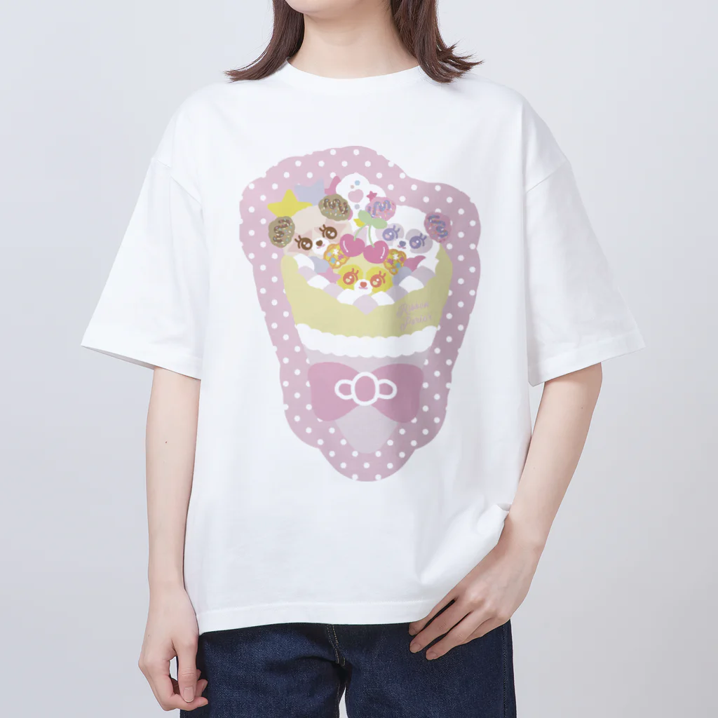 🎀りぼんぱ～ら～🎀のぱんだクレープ オーバーサイズTシャツ