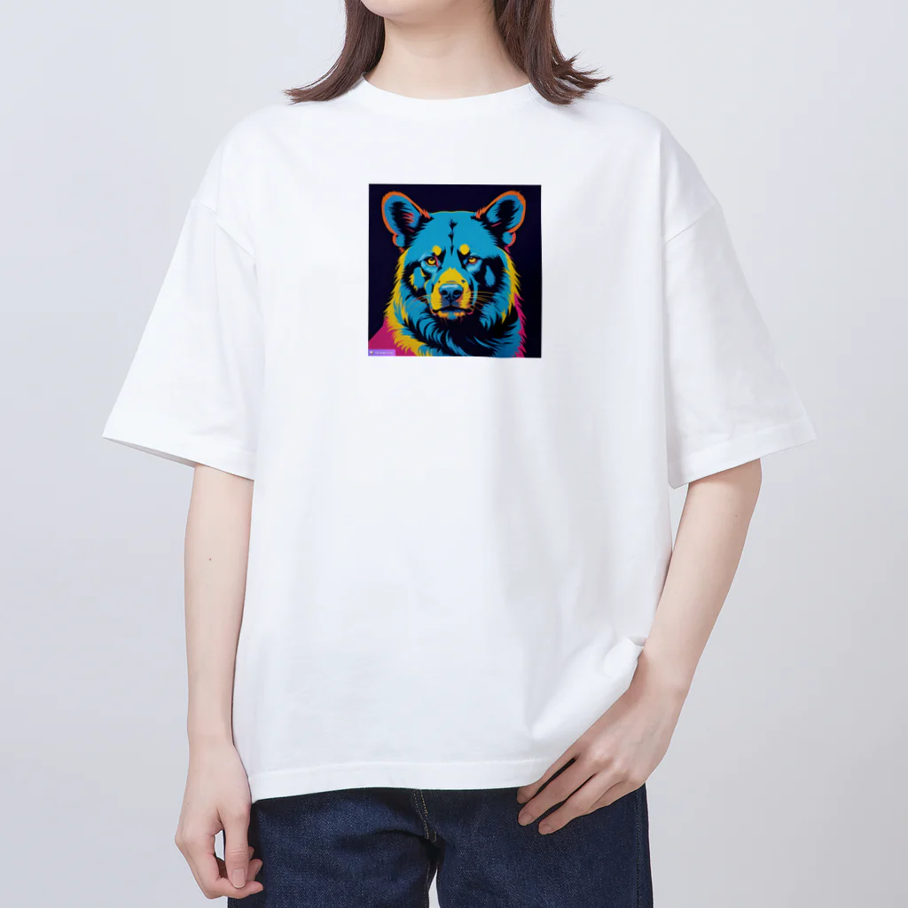 gomaabura1213のくま〜 オーバーサイズTシャツ