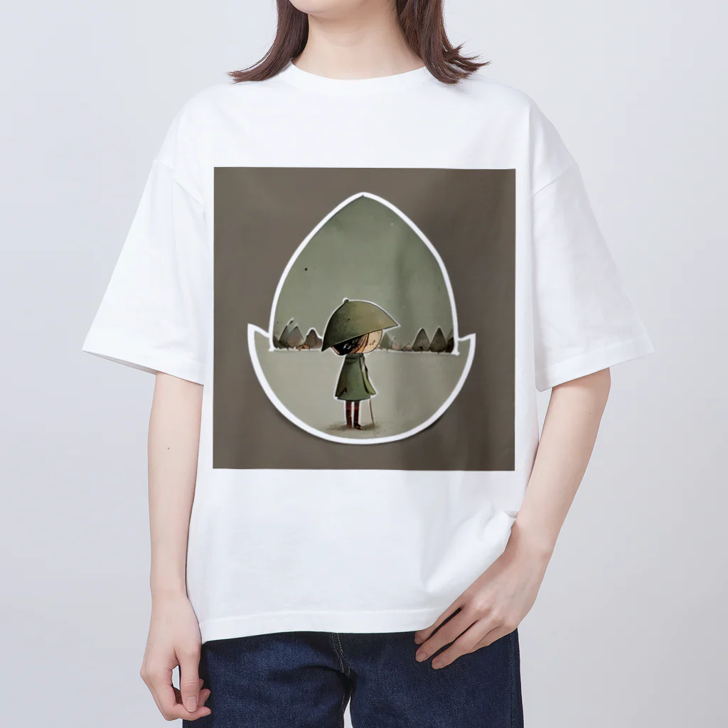 チョピの一寸帽子の子 オーバーサイズTシャツ