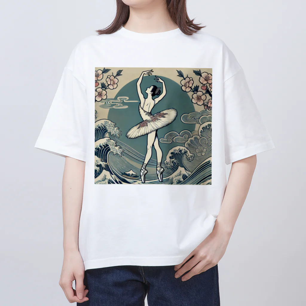 endo-6754の浮世絵×バレエ オーバーサイズTシャツ