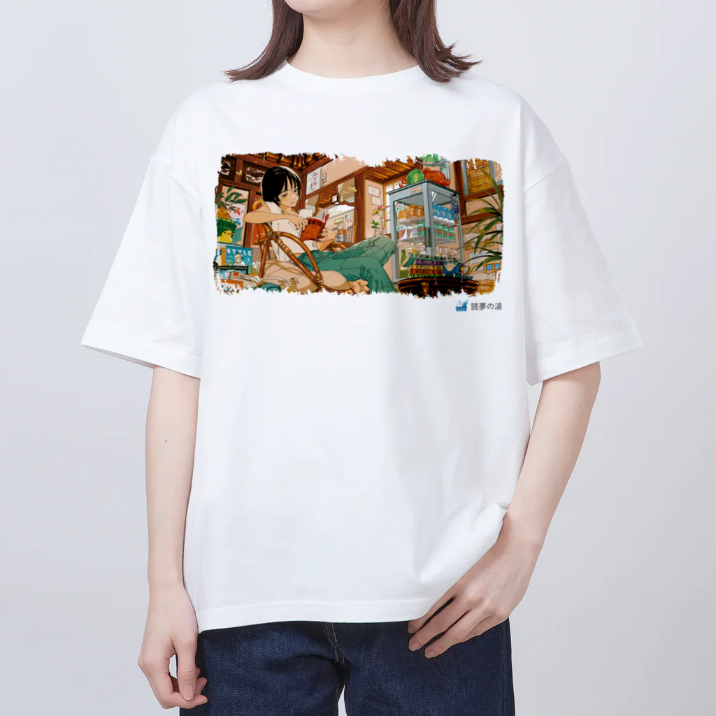 yomunoyuの高円寺の書店「読夢の湯」オリジナルTシャツ Oversized T-Shirt