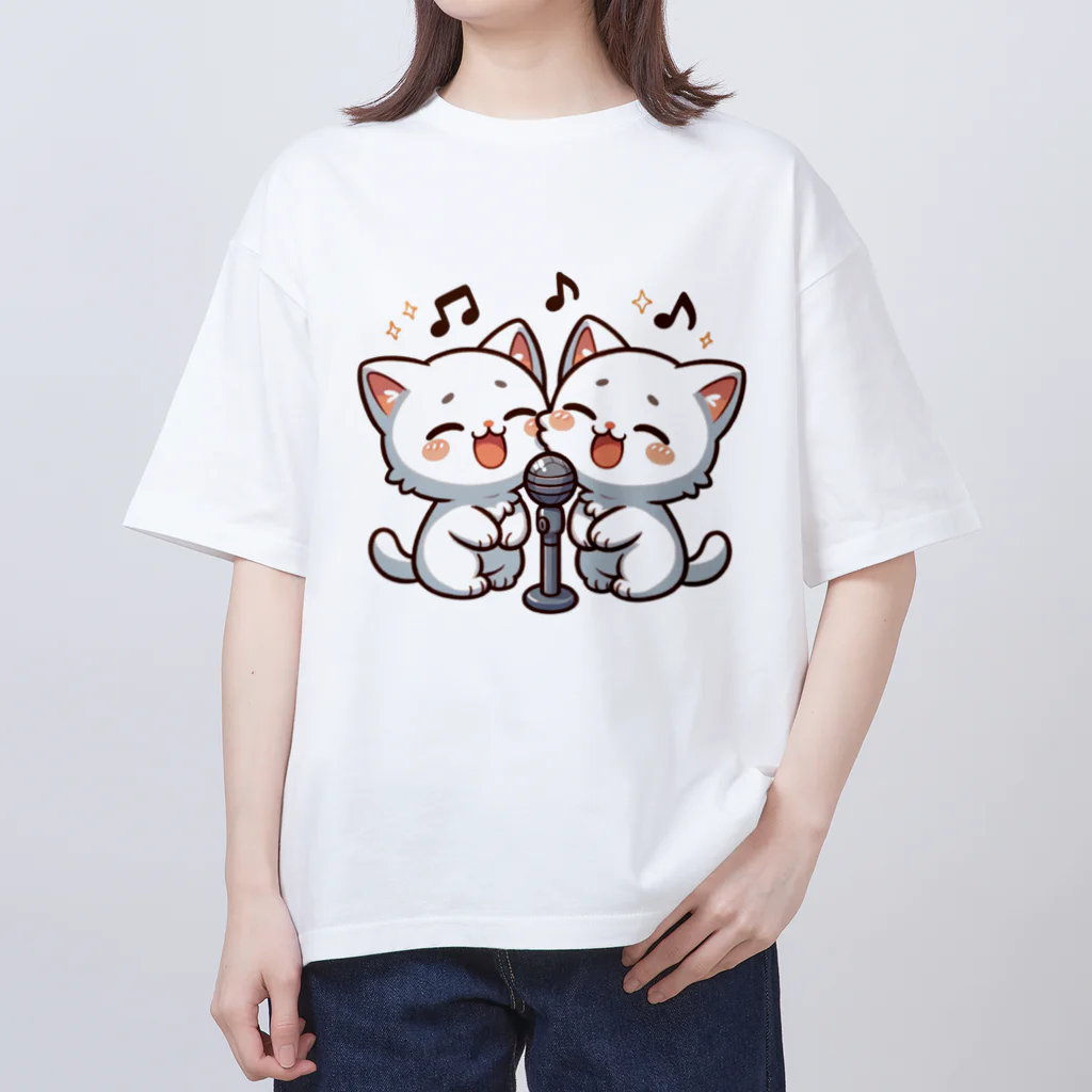 チェリモヤのねこコーラス 06 オーバーサイズTシャツ