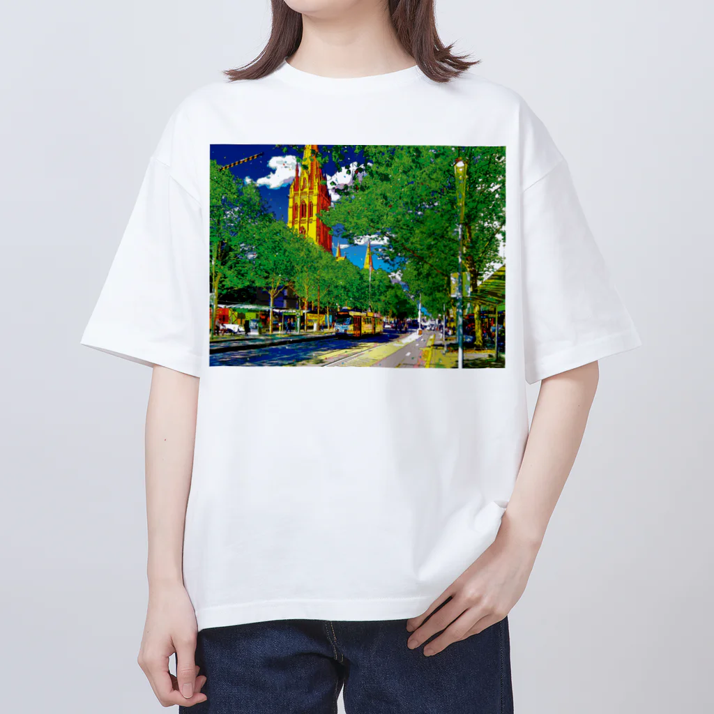 GALLERY misutawoのオーストラリア メルボルンのスワンストンストリート オーバーサイズTシャツ