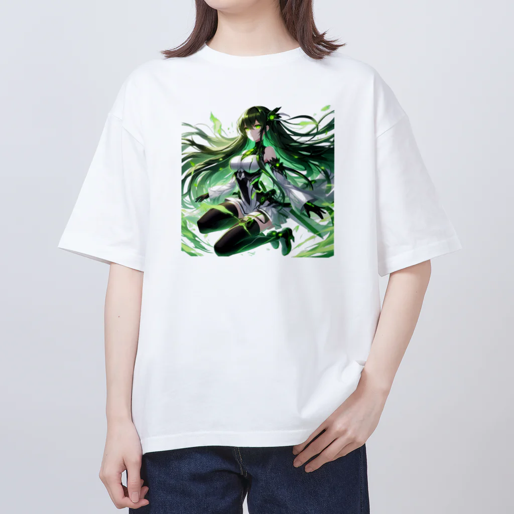 ryo-ishの碧の髪の少女 Oversized T-Shirt