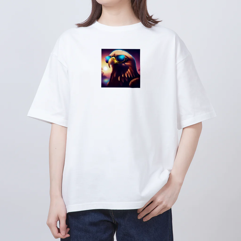 ねむねこのお店のサングラス鷲 Oversized T-Shirt