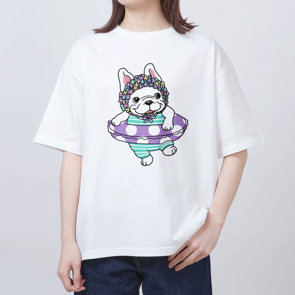 2216studioのわーい、夏だよー！のフレブルちゃん。 オーバーサイズTシャツ