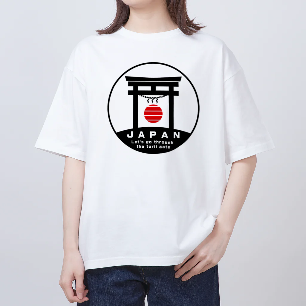 くりちこっちの鳥居をくぐりに行こう！ オーバーサイズTシャツ