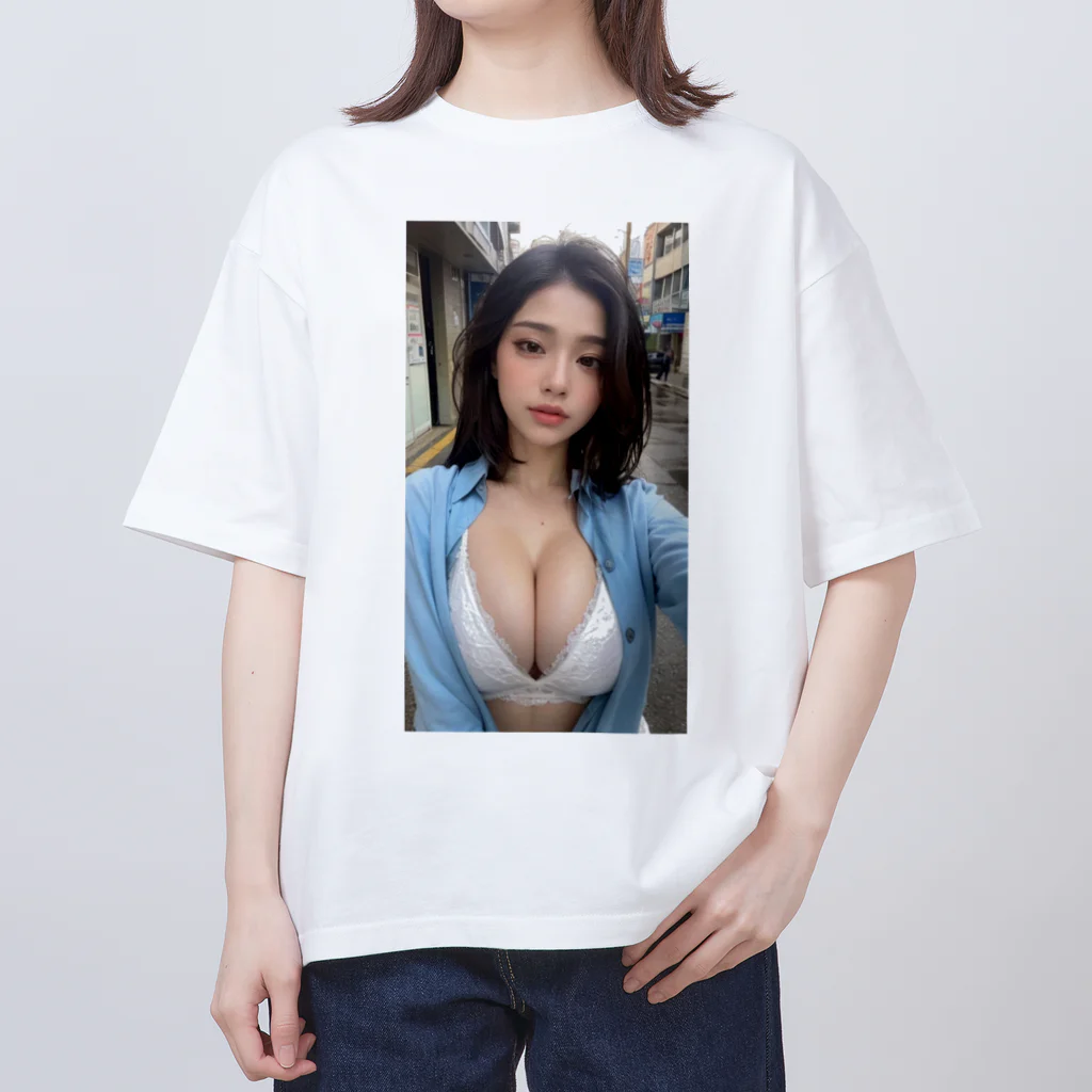 AI美女ワールドのクール Oversized T-Shirt