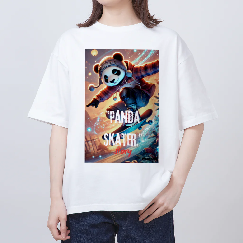 takapoonのPanda Skater オーバーサイズTシャツ