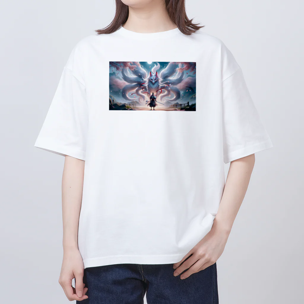 Lofi SamuraiのKitsune - 九尾狐 オーバーサイズTシャツ