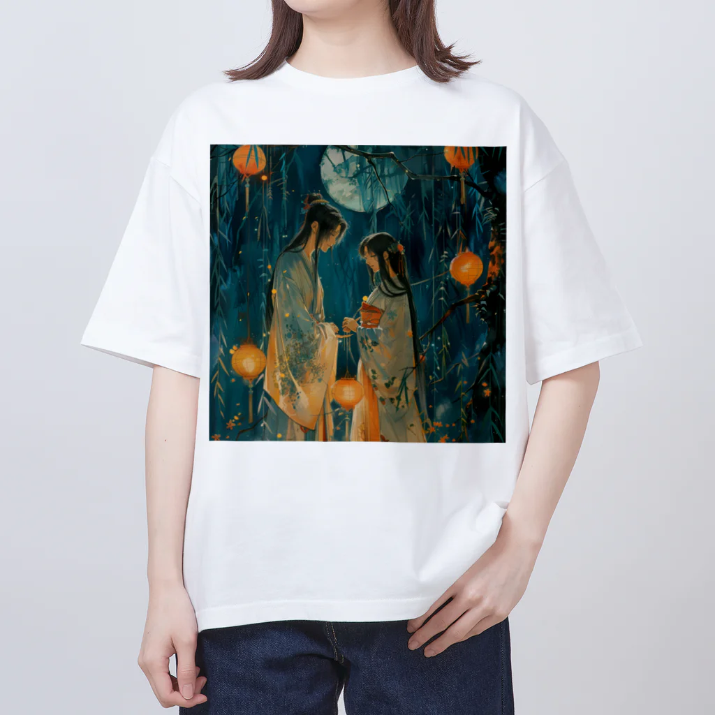 AQUAMETAVERSEの織姫と彦星・七夕祭り　Tomoe bb 2712 Oversized T-Shirt