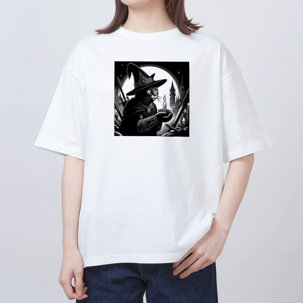 frogsystemの猫冒険者、はじめての夜間調査依頼 Oversized T-Shirt