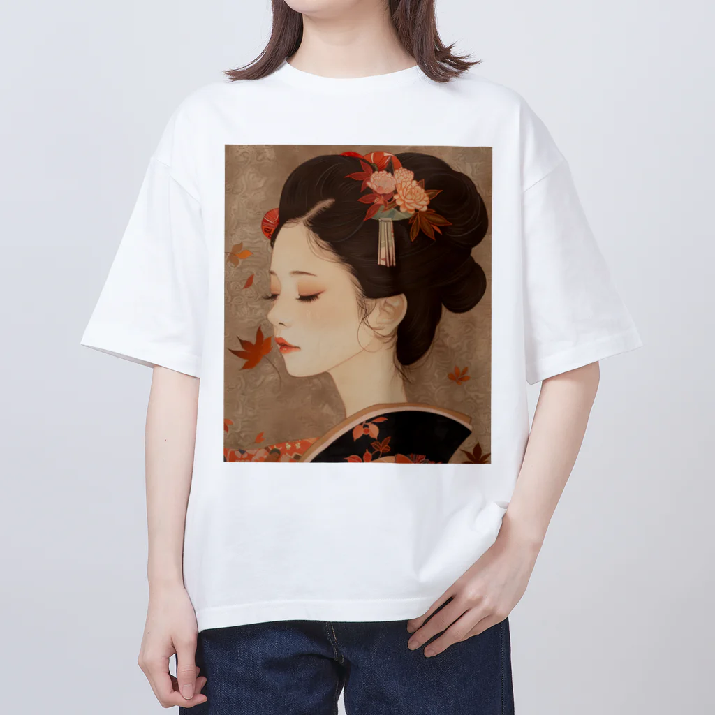 楚々想 so-so-soのUkiyo-e : Beautiful Japanese Girls Oversized T-Shirt