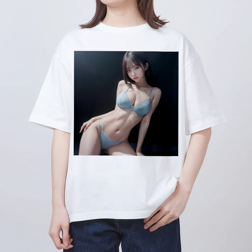 AI美女ワールドの水着美女 オーバーサイズTシャツ