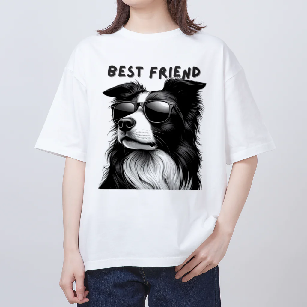 ビビりな番犬くんのBest Friendわんこ Oversized T-Shirt