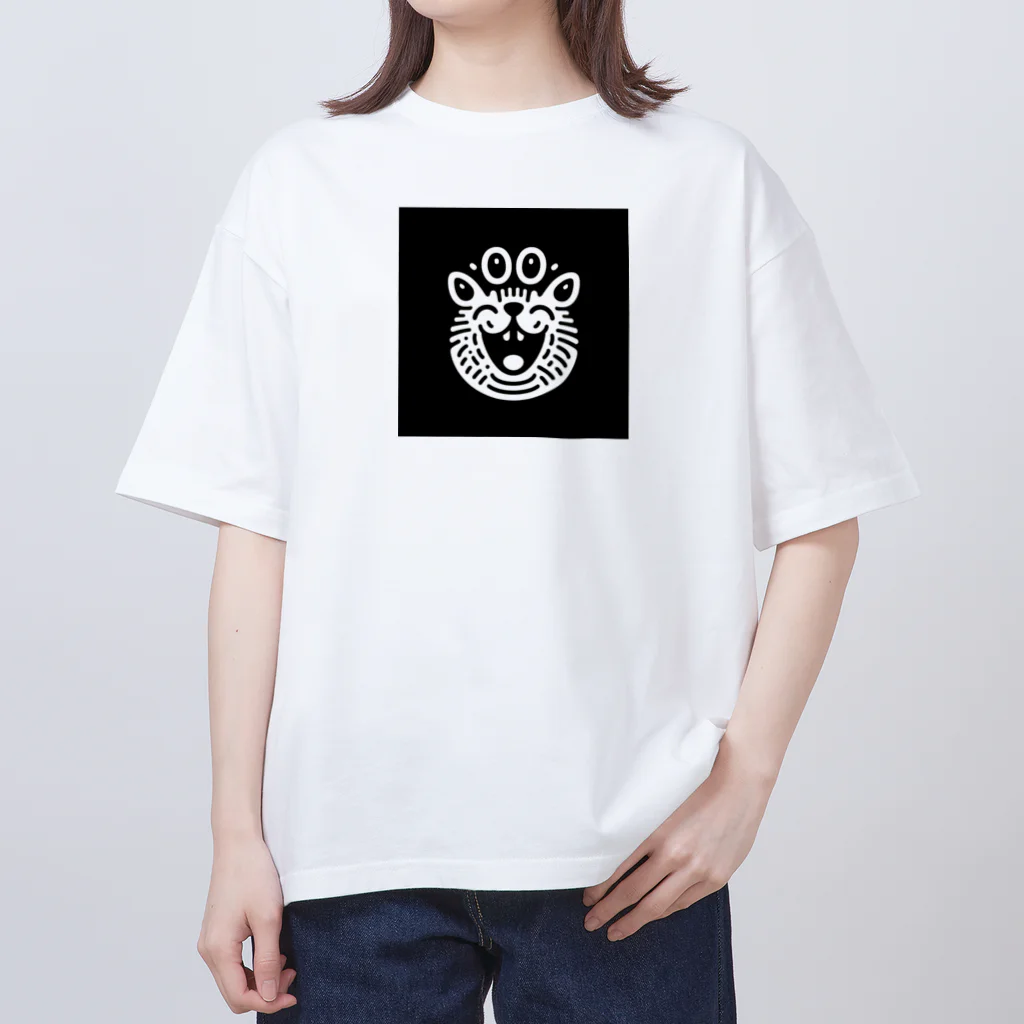 frogsystemの笑い猫２ オーバーサイズTシャツ