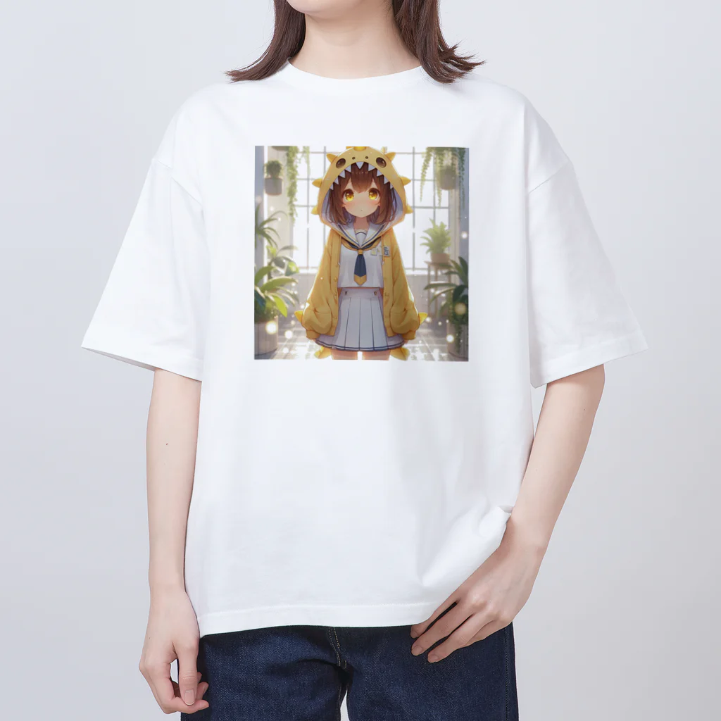 dramusumeのドラ娘は植物画に行く オーバーサイズTシャツ