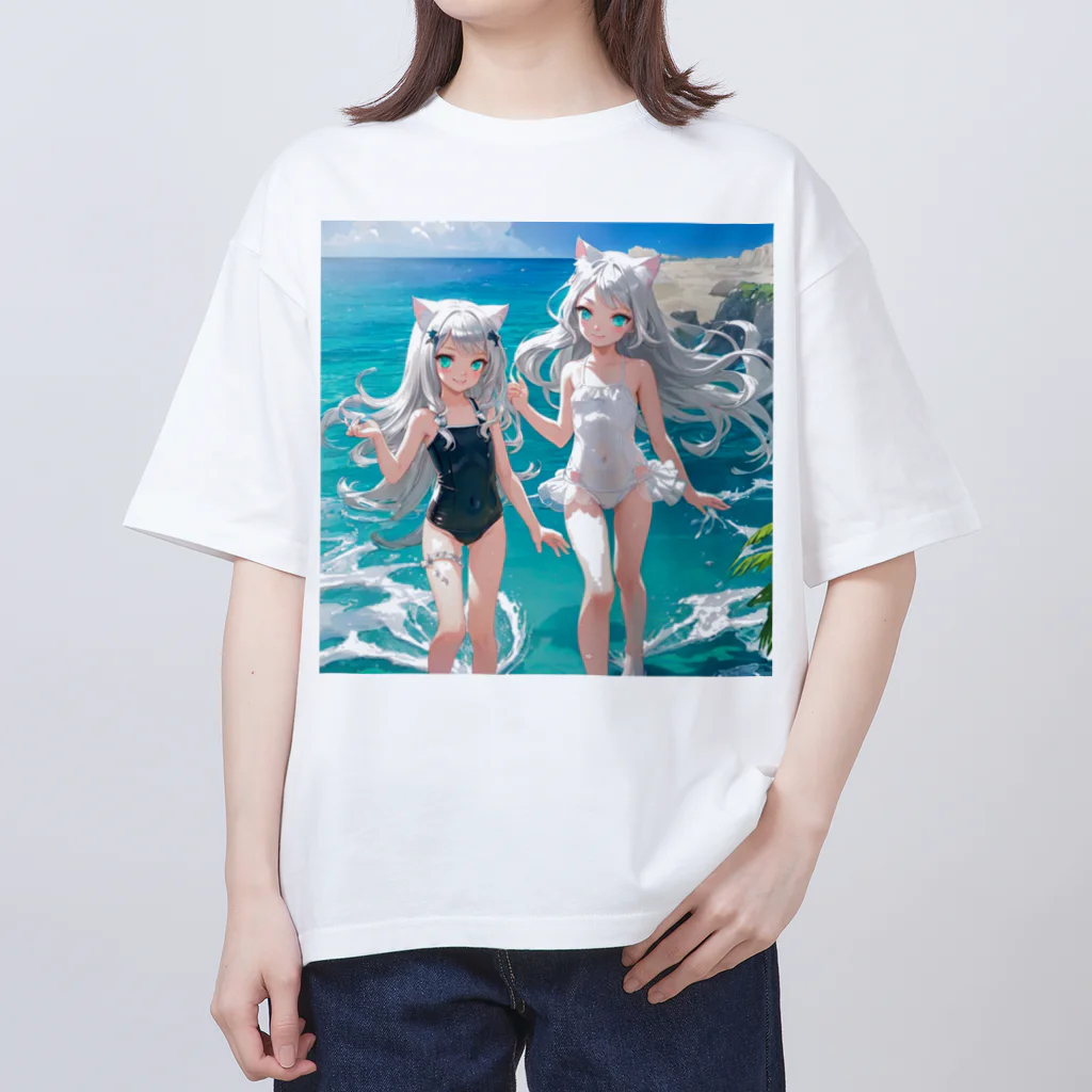 ねむねこのお店の猫耳少女00022 Oversized T-Shirt