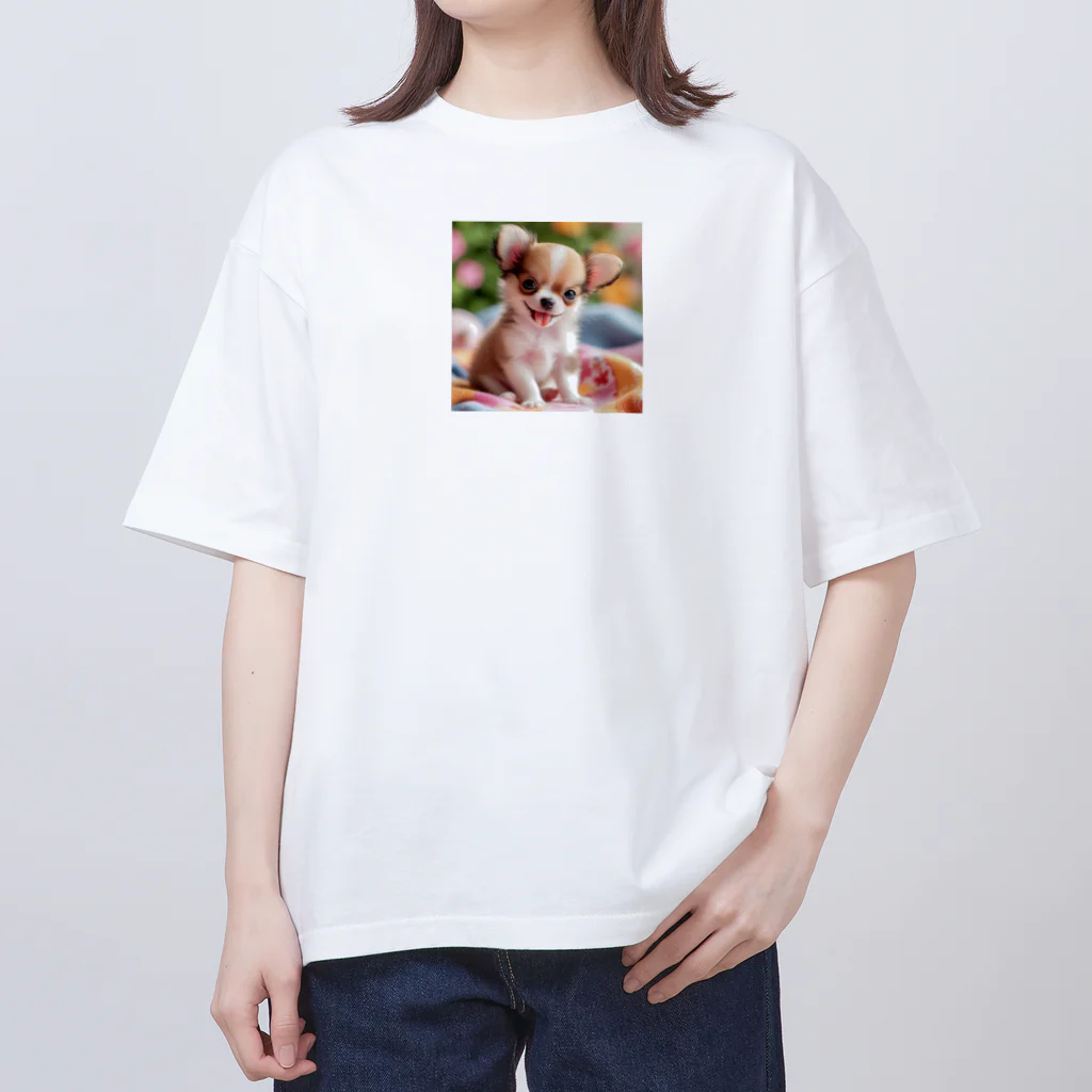 Chihuahua_Love_Artのひーちゃん Oversized T-Shirt