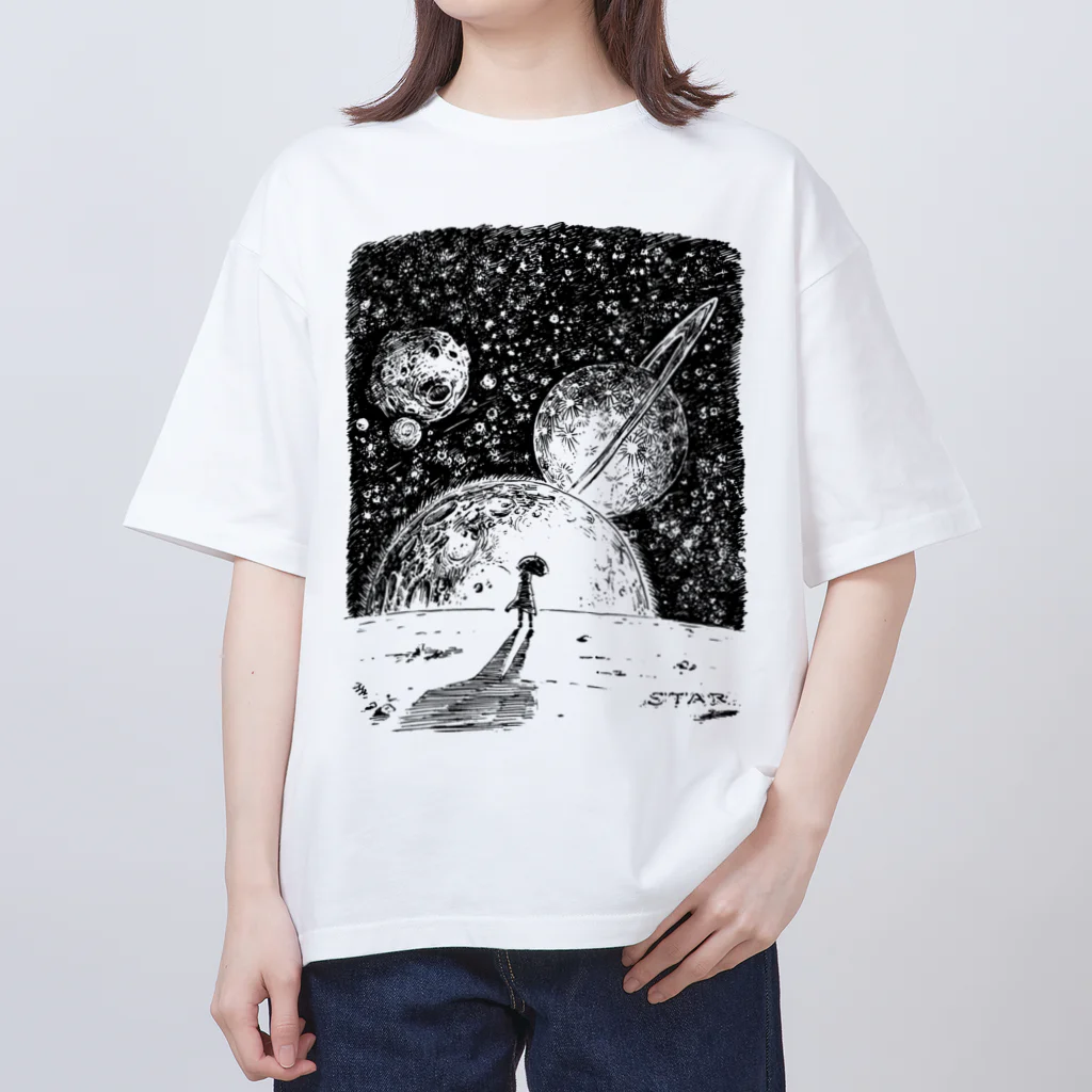 hearthead82のスペースジャーニー Oversized T-Shirt