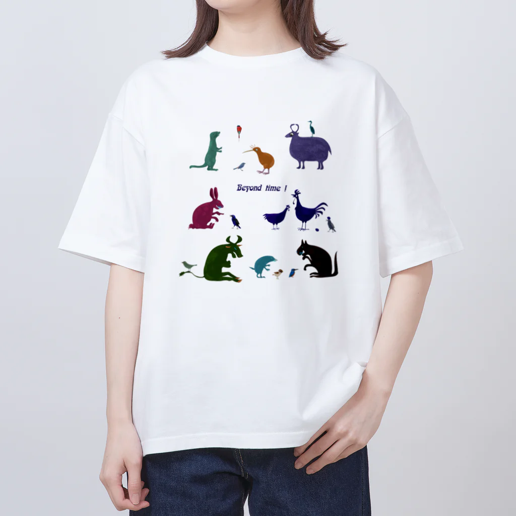 nachau7の動物たちからのメッセージ Oversized T-Shirt