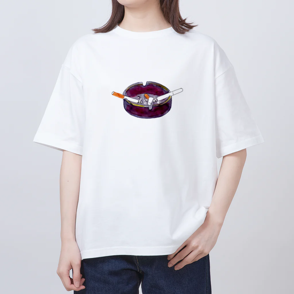 azbiin-shopのふたりぶんのタバコ Oversized T-Shirt