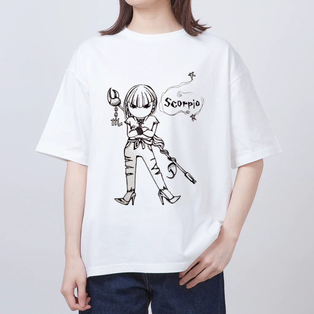 エンピツの星のアクセな12星座　蠍座 Oversized T-Shirt