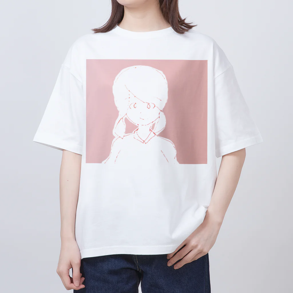 水草のナウ・ガール４１ Oversized T-Shirt