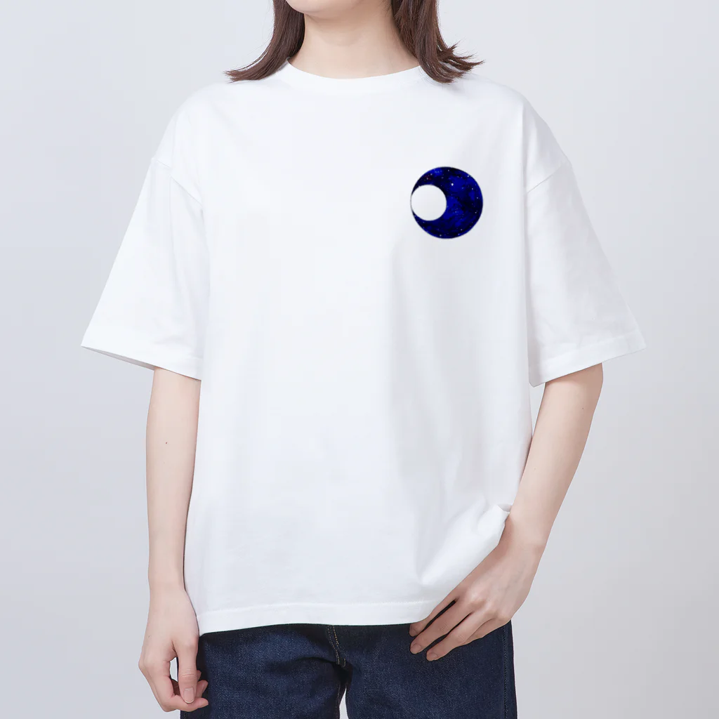 采-aya-の青い月 オーバーサイズTシャツ