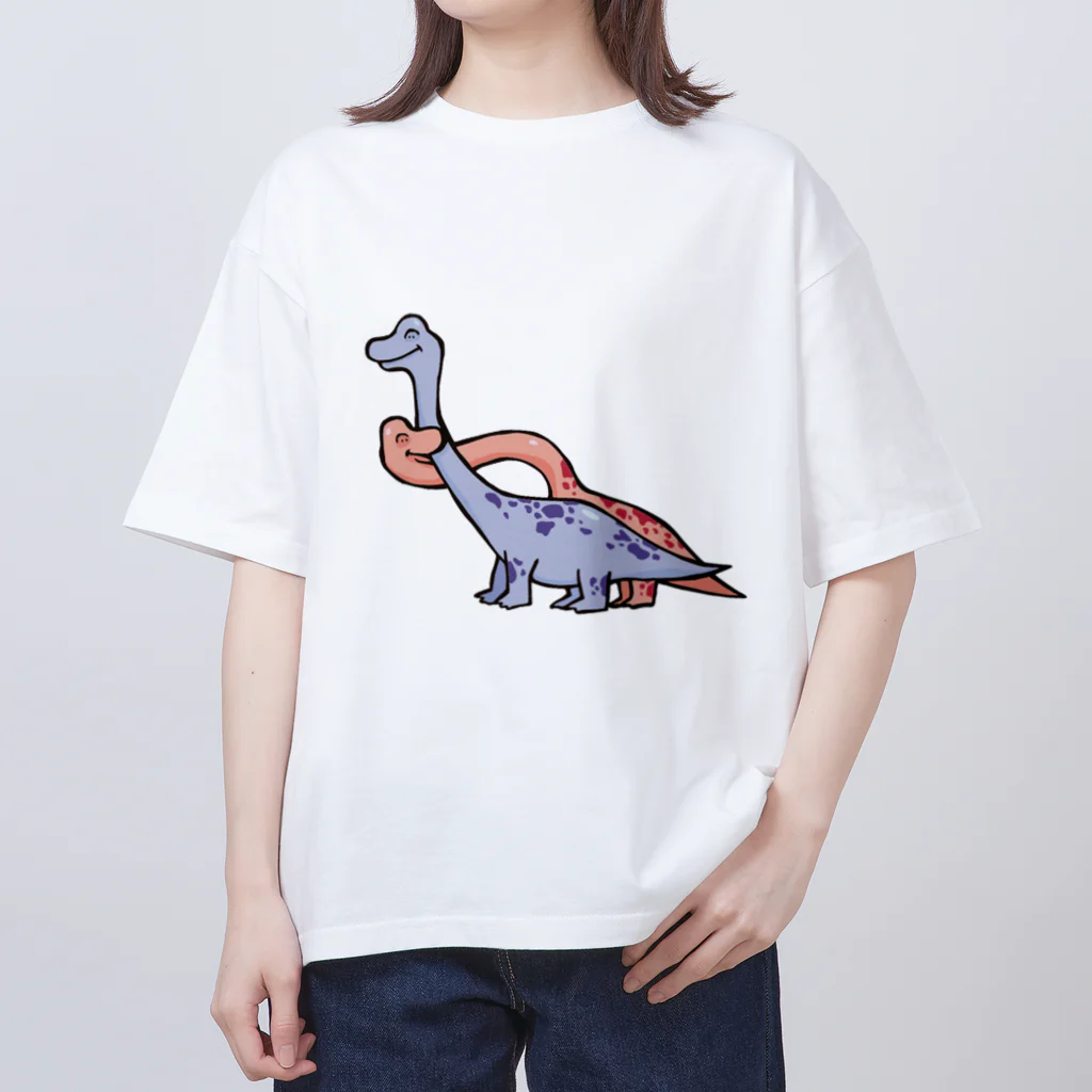 カタオカナオのカムカム恐竜（ブラキオサウルス） Oversized T-Shirt