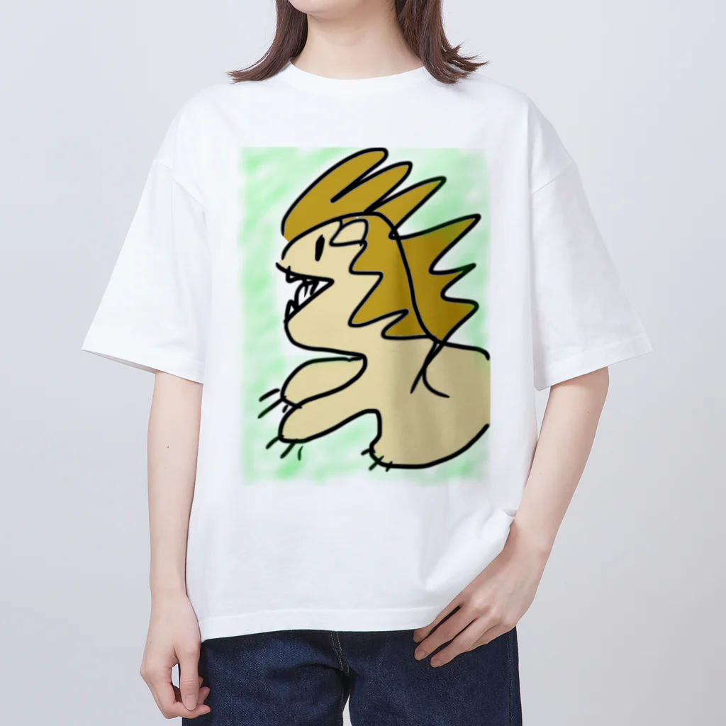 ゆるい感じでこもりたいの若獅子くん Oversized T-Shirt