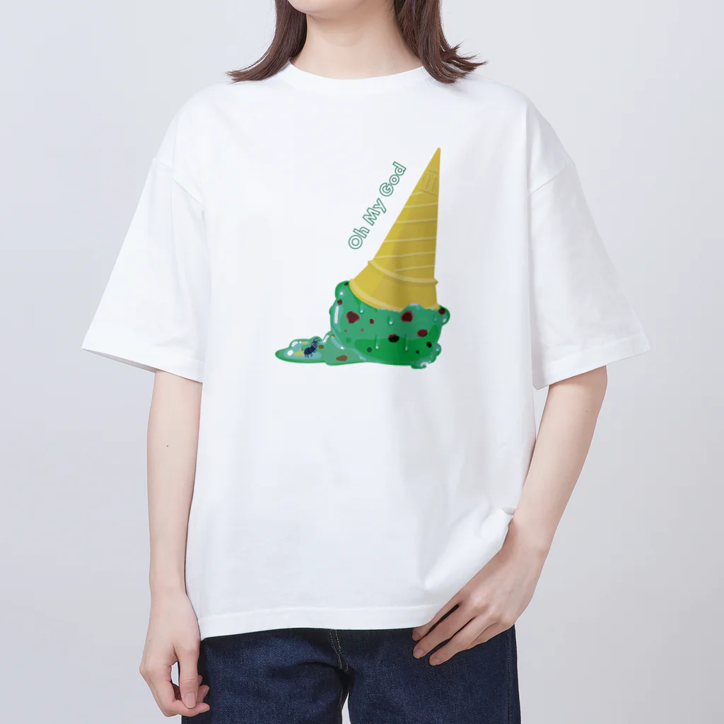 スロータイプ書店 Slowtype BooksのOMG チョコミント 194 オーバーサイズTシャツ