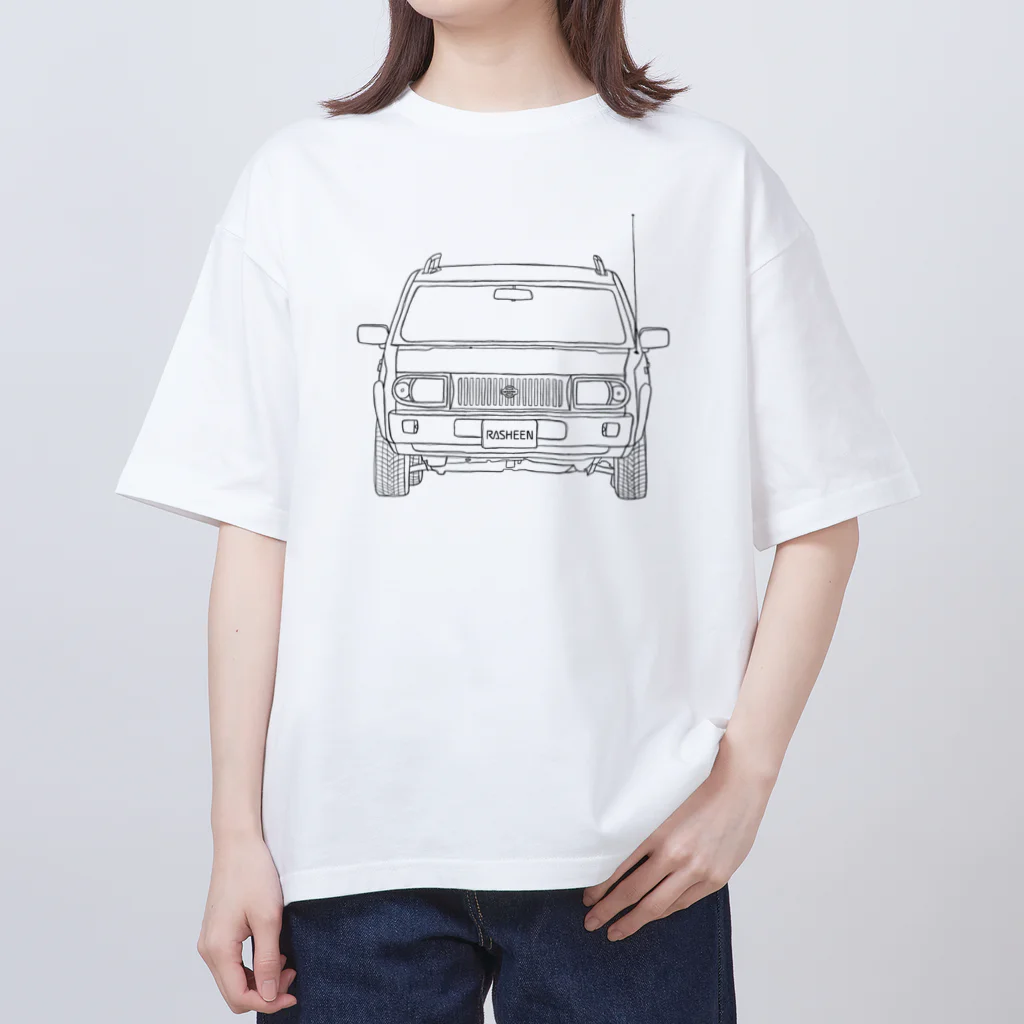 どんどん進むラシーン Oversized T-Shirt by こいぬおじさん