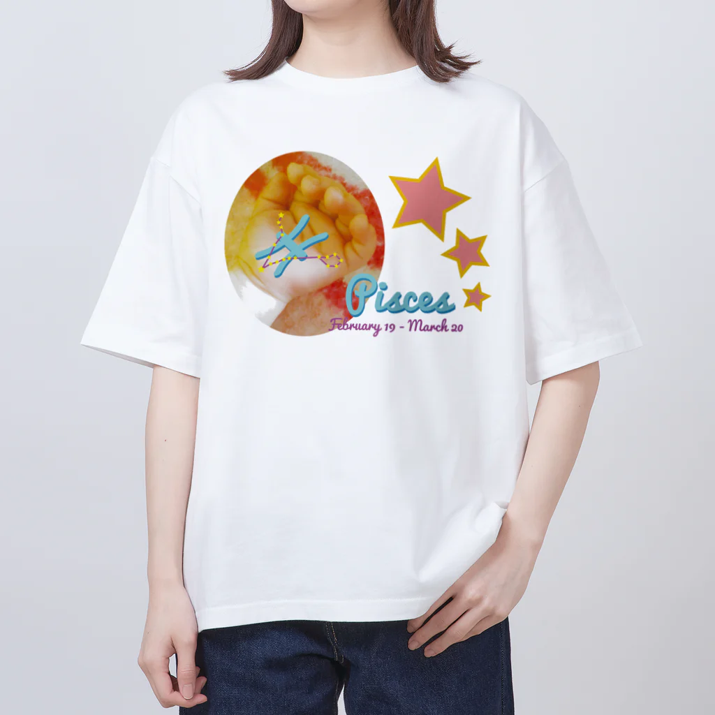 フォーヴァのPisces-うお座-ハッピーベイビーハンズ- オーバーサイズTシャツ