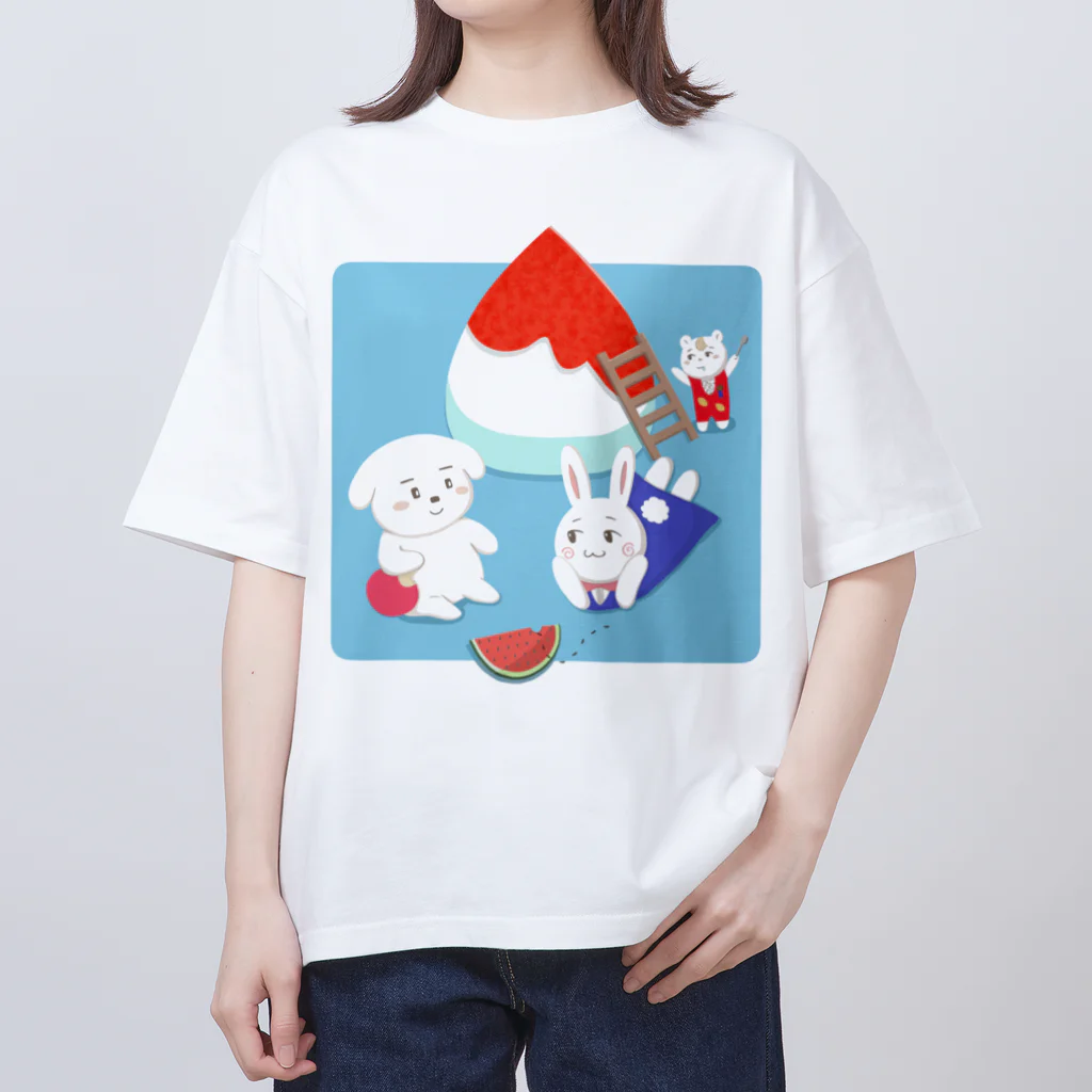 おやすみ世界のおやよサマー Oversized T-Shirt