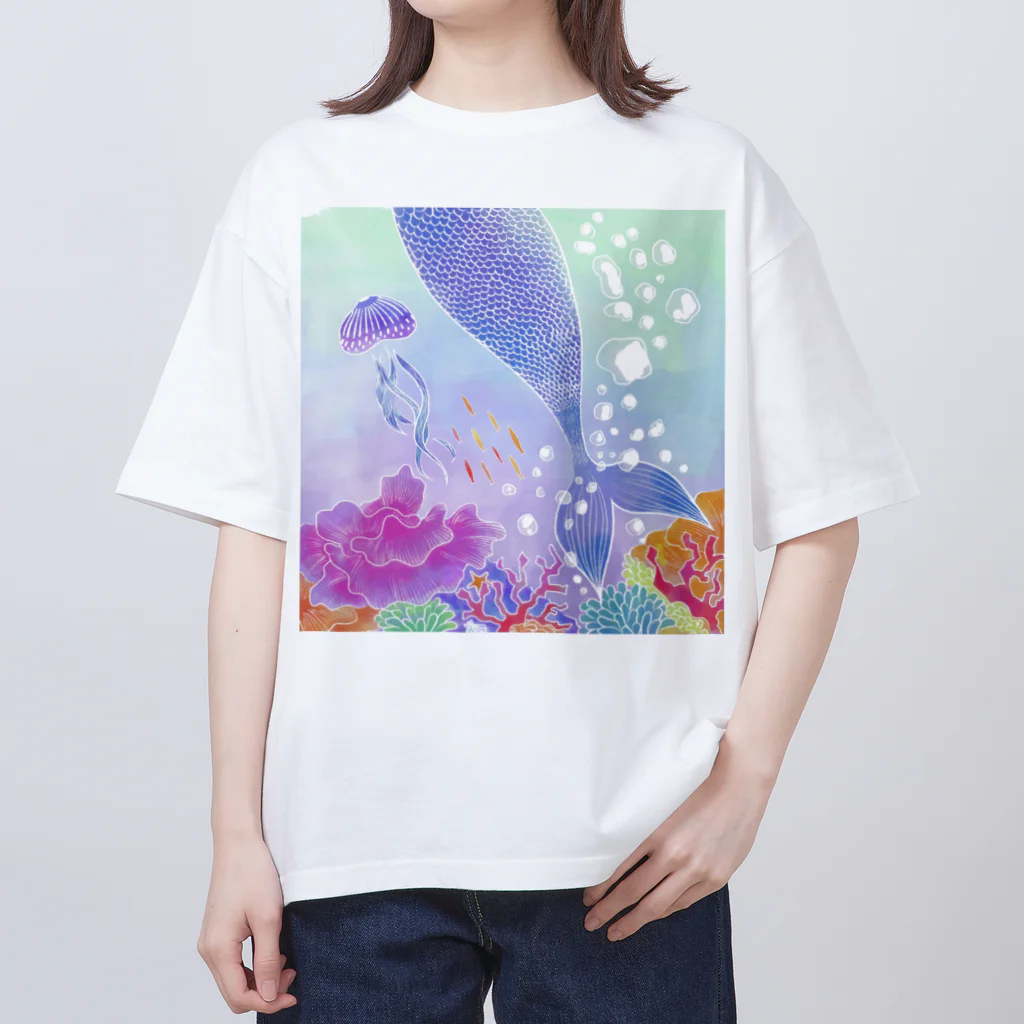 白虹のあわのまにまに/あおむらさき オーバーサイズTシャツ