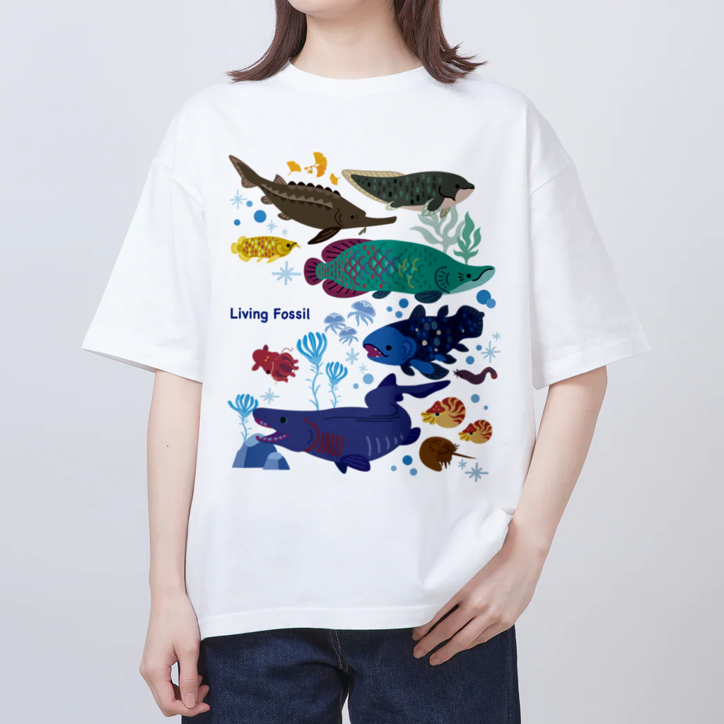 みなとまち層の生きた化石たち オーバーサイズTシャツ