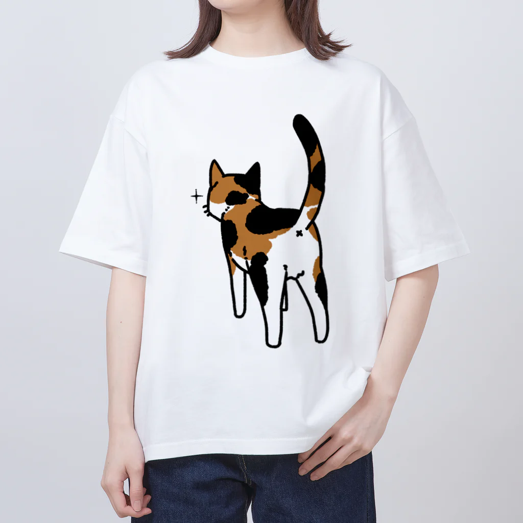 Riotoのねこけつ（三毛猫） オーバーサイズTシャツ