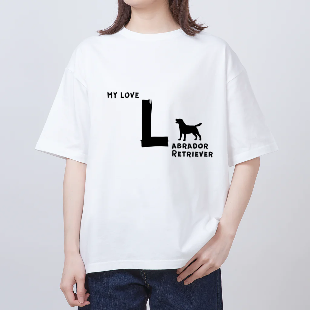 onehappinessのMY LOVE LABRADOR RETRIEVER（ラブラドールレトリバー） オーバーサイズTシャツ