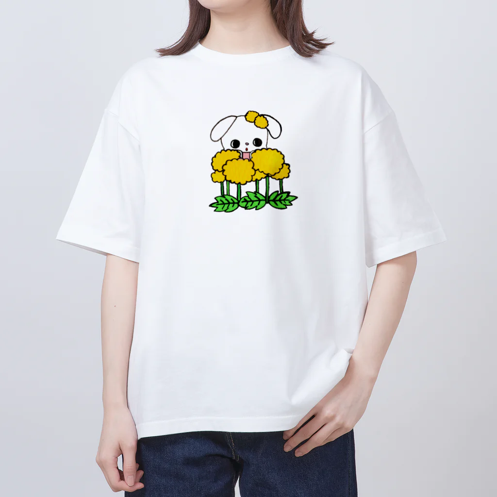 きたがわめぐみのおみせのたんぽぽとうさぎ Oversized T-Shirt