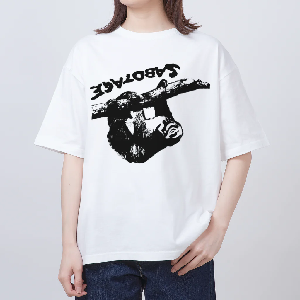 RHYTHM to SABOTAGE BPMのなまけまばたくび オーバーサイズTシャツ