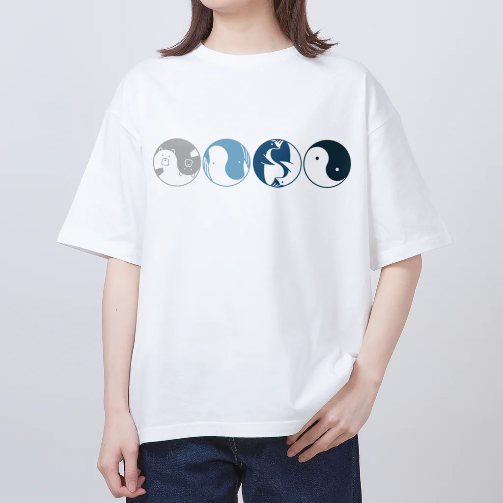 こへだの陰陽（横向き） Oversized T-Shirt