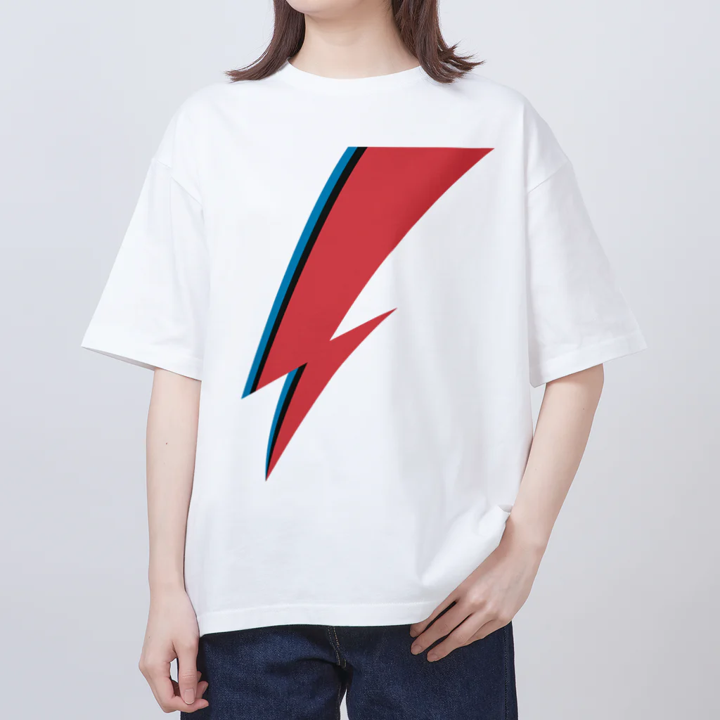 DRIPPEDのLIGHTNING BOLT -GLAM ROCK MAKE UP- オーバーサイズTシャツ