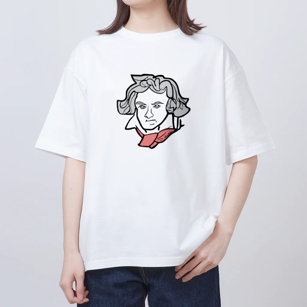 るなぱかさんのベートーヴェン先生 Oversized T-Shirt