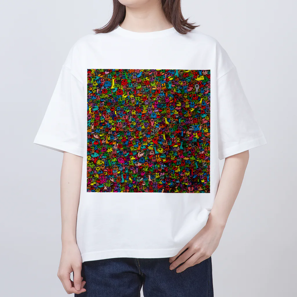 食べ過ぎのトロピカルフレンズ Oversized T-Shirt