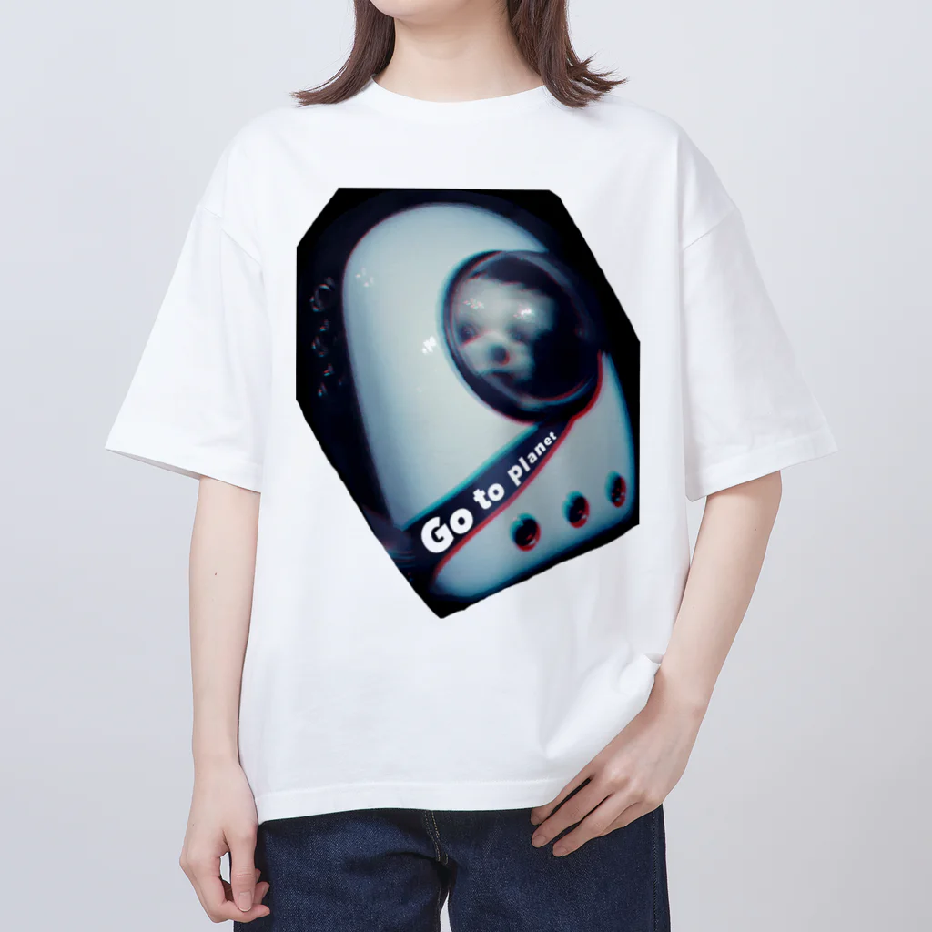 KOÜKIのスペースのえる Oversized T-Shirt