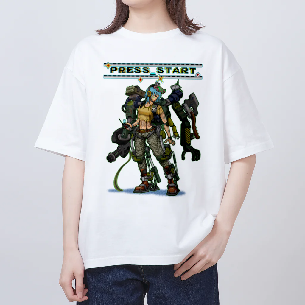 nidan-illustrationの“PRESS START” 1-#1 オーバーサイズTシャツ