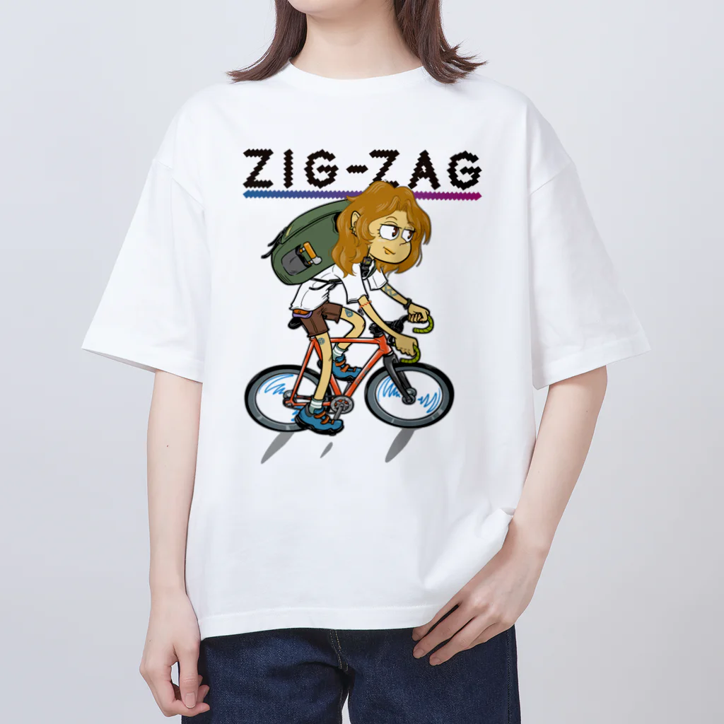 nidan-illustrationの“ZIG-ZAG” 2 オーバーサイズTシャツ