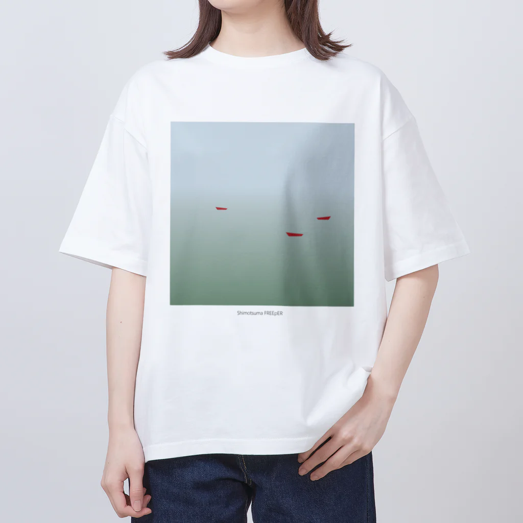 下妻FREEpER編集部の期間限定ロゴ＿応援額500円 Oversized T-Shirt