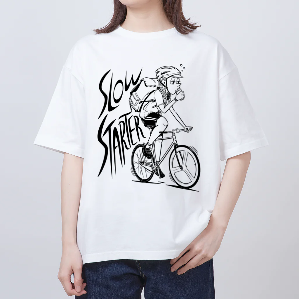 nidan-illustrationの"SLOW STARTER" オーバーサイズTシャツ